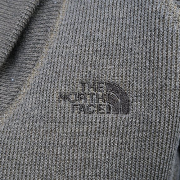 The North Face Olive Green Brown Cowl Neck Sweatshirt - Picture 4 of 7
